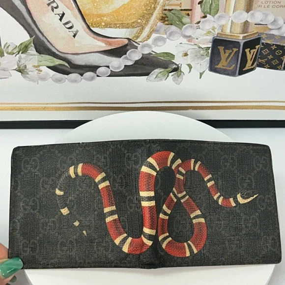 GUCCI GG King Snake Bifold Wallet 😍🔥 - Picture 3 of 17